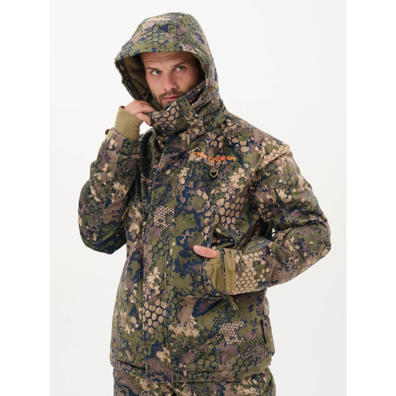 Костюм мужской Triton Gear Pro -45 Гринлайн, ткань Вельбоа, зеленый камуфляж, размер 56-58, 170-176 см