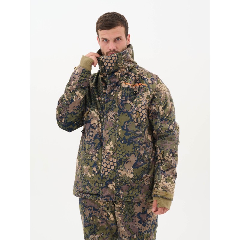 Костюм мужской Triton Gear Pro -45 Гринлайн, ткань Вельбоа, зеленый камуфляж, размер 56-58, 170-176 см