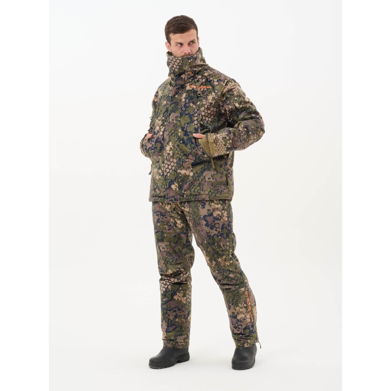 Костюм мужской Triton Gear Pro -45 Гринлайн, ткань Вельбоа, зеленый камуфляж, размер 56-58, 170-176 см