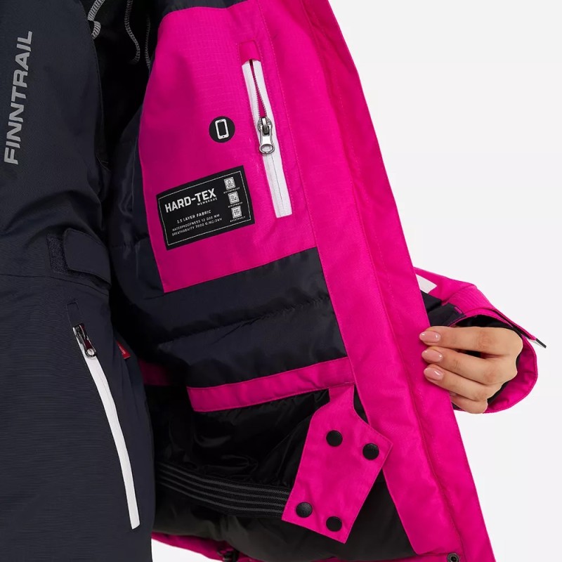 Куртка женская Finntrail Atlas W 3460 Pink, мембрана Hard-Tex, розовый, размер XS, 155-165 см