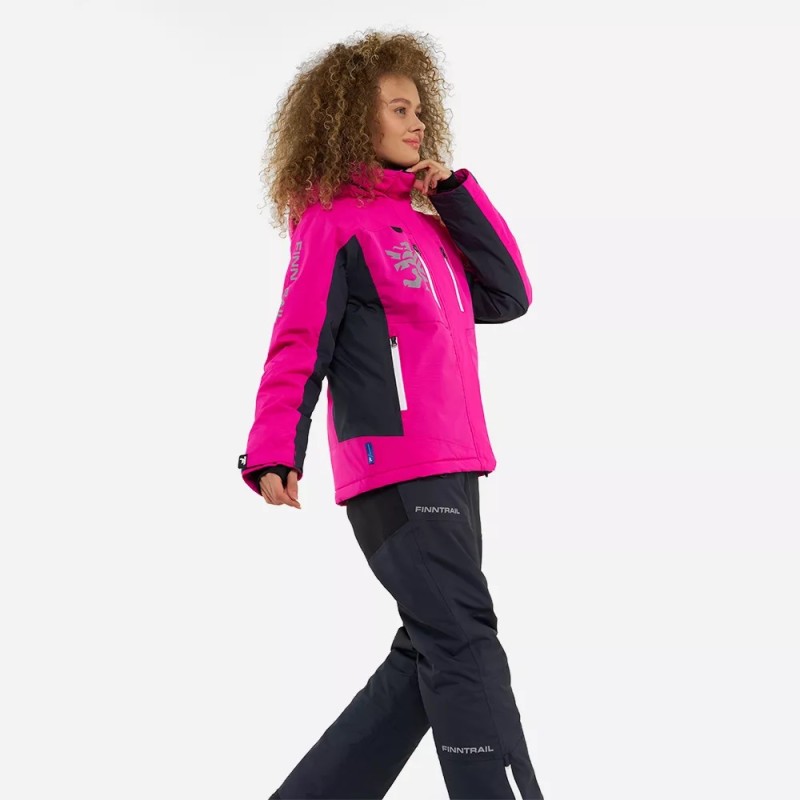 Куртка женская Finntrail Atlas W 3460 Pink, мембрана Hard-Tex, розовый, размер XS, 155-165 см