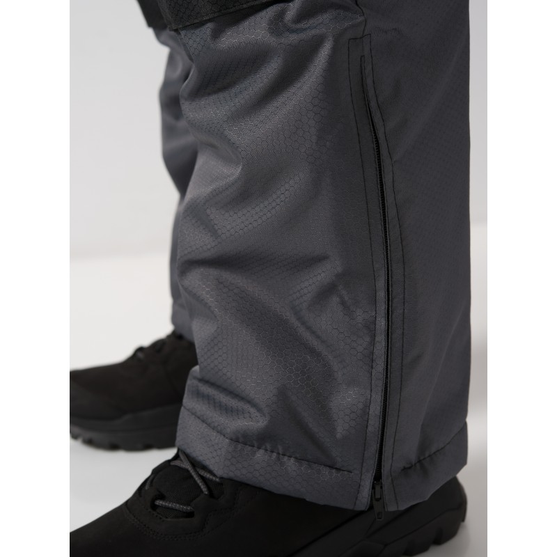 Полукомбинезон мужской Huntsman Полюс, ткань Cell, серый/черный, размер 56-58, 182-188 см