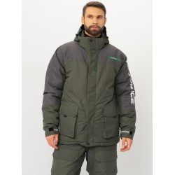 Куртка мужская Huntsman Yukon Ice, ткань Кошачий глаз, зеленый/графит, размер 44-46, 182-188 см