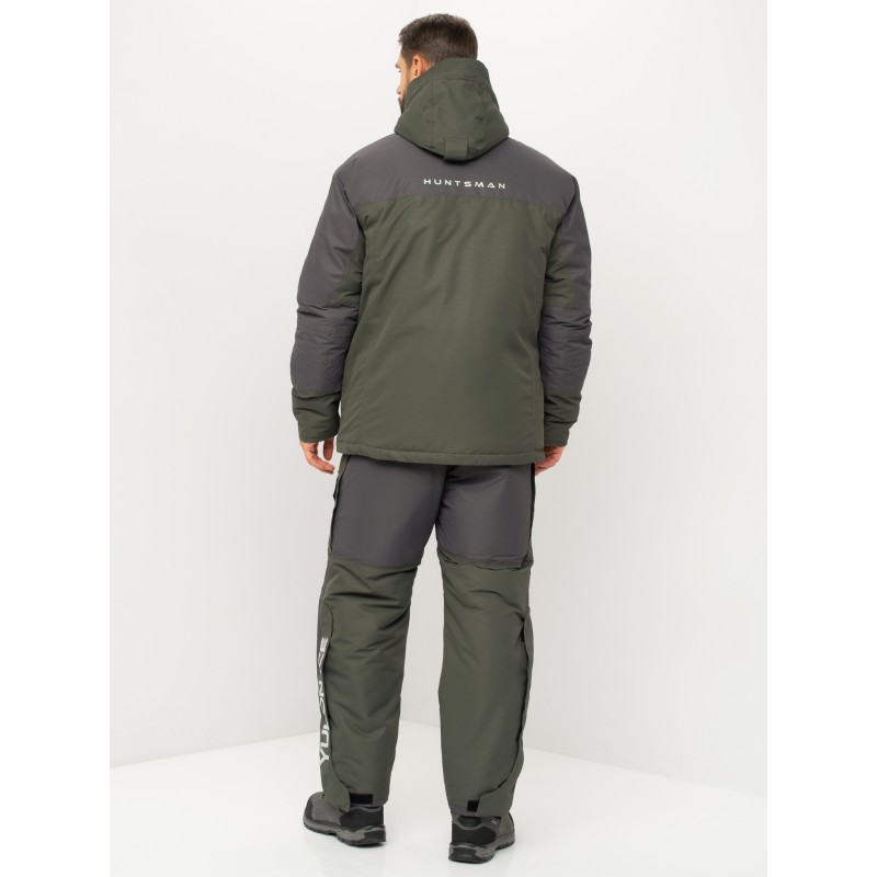 Куртка мужская Huntsman Yukon Ice, ткань Кошачий глаз, зеленый/графит, размер 44-46, 182-188 см