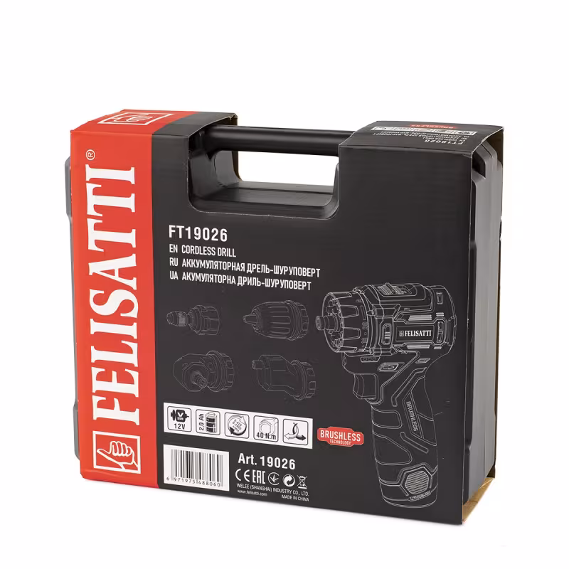 Дрель-шуруповерт аккумуляторная Felisatti FT19026