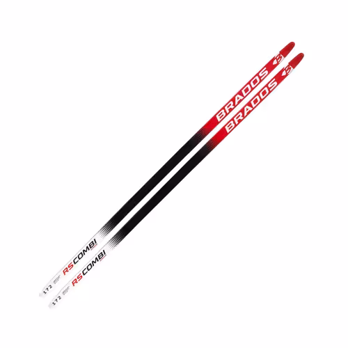 Лыжи беговые STC Brados RS Combi JR,  черно-красно-белый (184 )