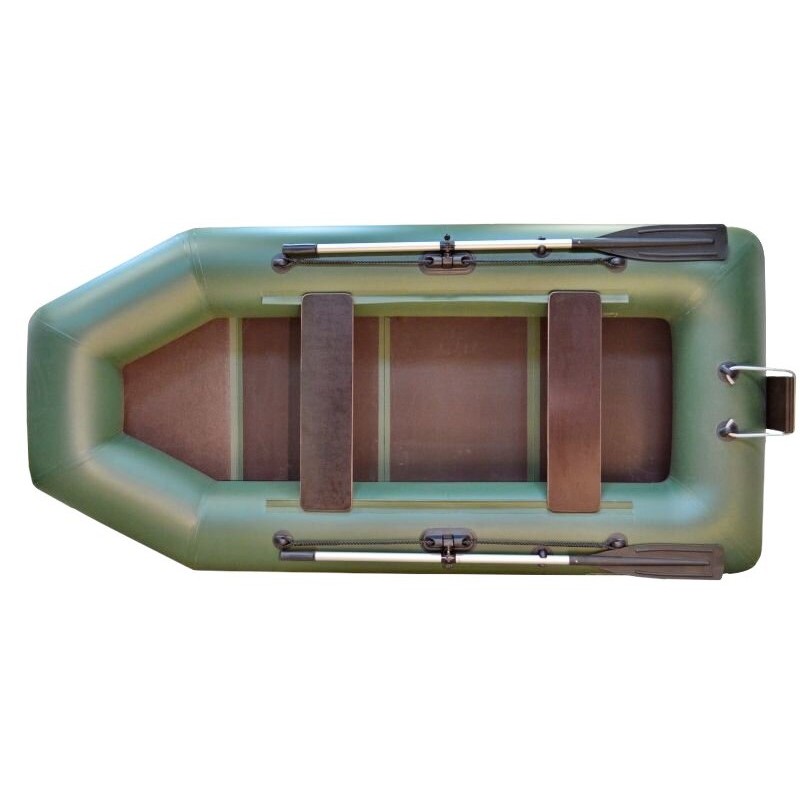 Лодка надувная ПВХ Флинк Феникс 280Т Люкс, оливковый + лодочный мотор Toyama T2,6